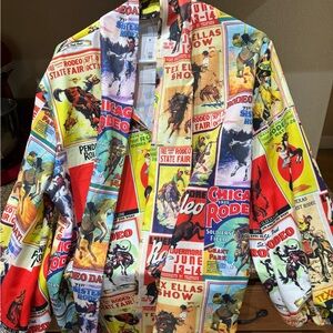 Colorful Rodeo Print Women's Blouse